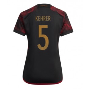 Niemcy Thilo Kehrer #5 Koszulka Wyjazdowych Kobiety MŚ 2022 Krótki Rękaw